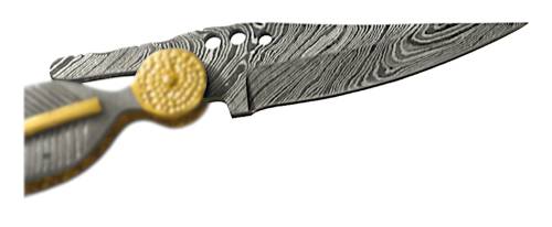 Auerbach Damastmesser Damaszener Stahl Friction Folder Folding Knife