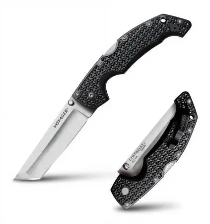 Cold Steel Large Voyager Tanto Point Plain Edge Taschenmesser