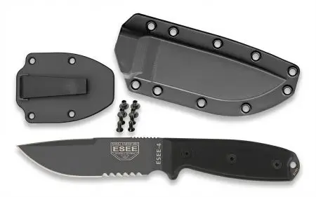 ESEE Knives Model 4 Serrated Tactical 4S-CP-TG-B Outdoormesser