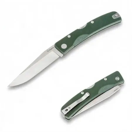 Manly Peak S90V Military Green Two Hand Taschenmesser