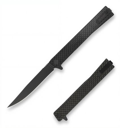 Ocaso Solstice Carbon Fiber Black Blade Taschenmesser