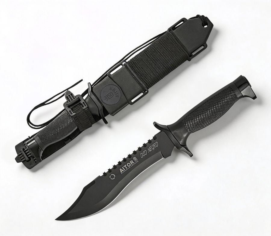 Aitor OSO Negro Black Survivalmesser