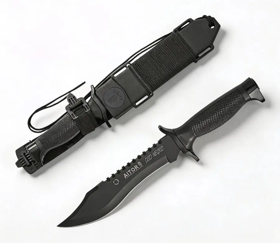 Aitor OSO Negro Black Survivalmesser