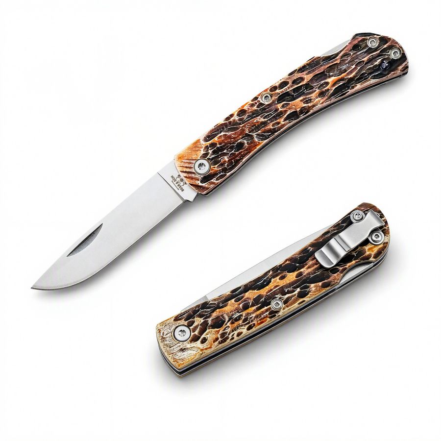 Bear & Son Cutlery Farmhand Hirschhorn Taschenmesser