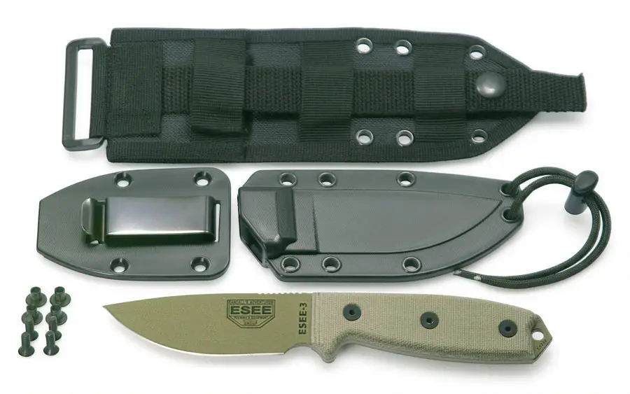 ESEE Knives Model 3 Dark Earth 3P-MB-DE Outdoormesser