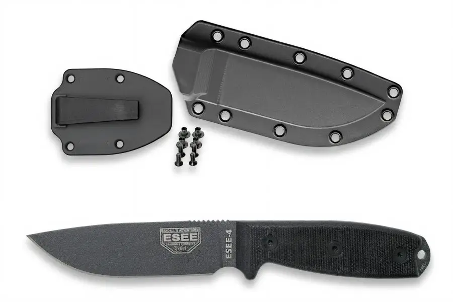 ESEE Knives Model 4 Gunsmoke Outdoormesser