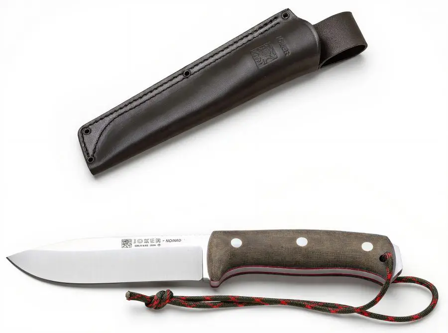 Joker Nomad Green Micarta Messer