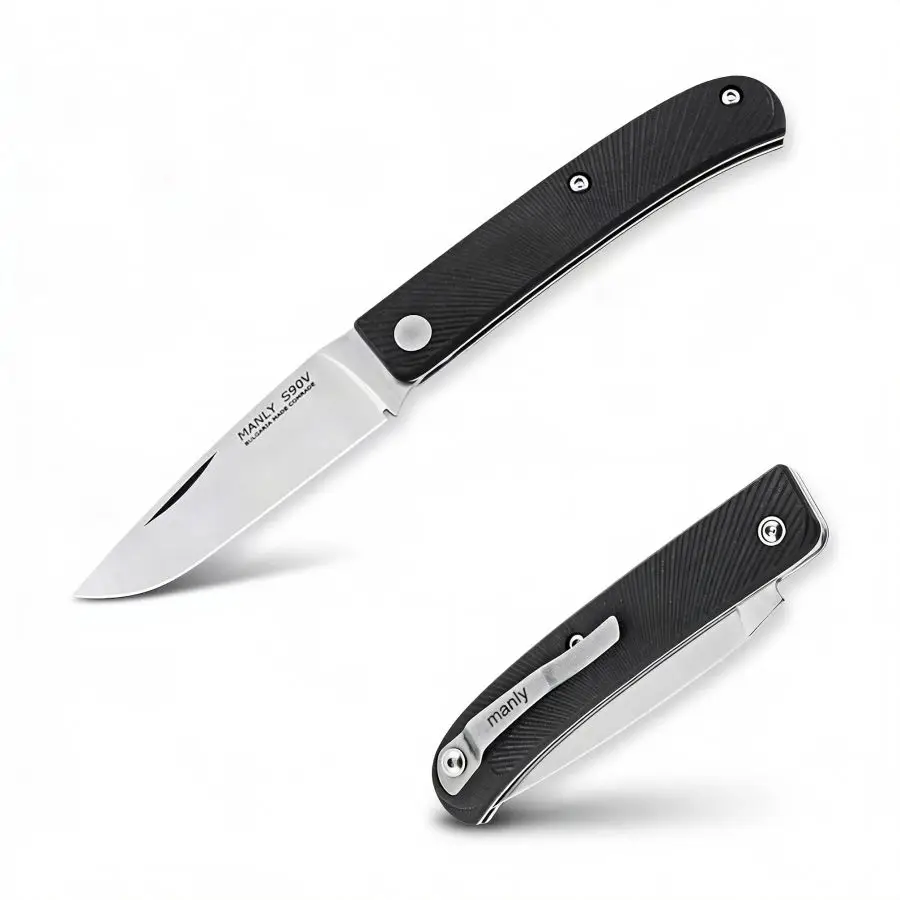 Manly Comrade S90V Black Taschenmesser