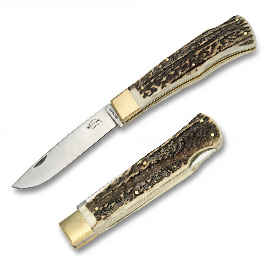 Otter 07 Hirschhorn Taschenmesser