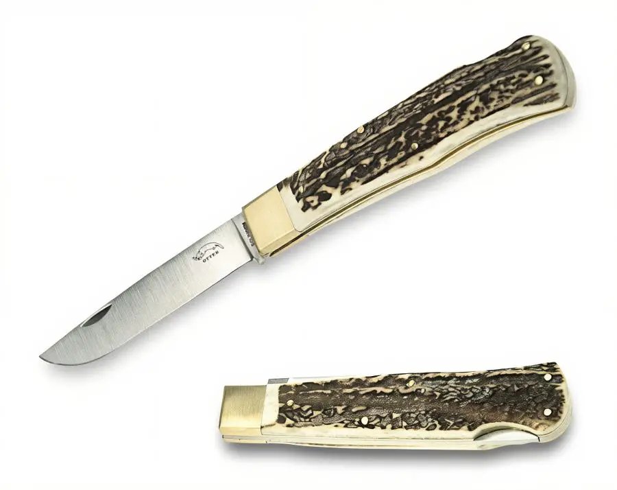 Otter 07 Hirschhorn Taschenmesser