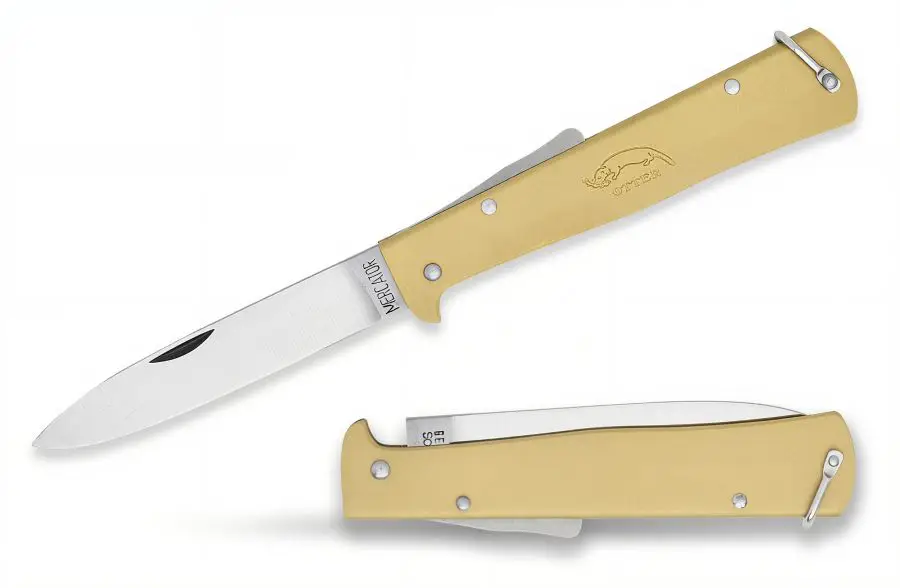 Otter Mercator Messing Carbon Taschenmesser