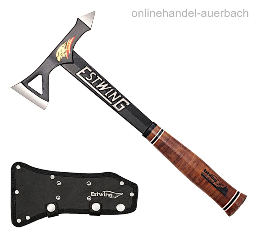 estwing black eagle tomahawk axe leather grip tactical tomahawk