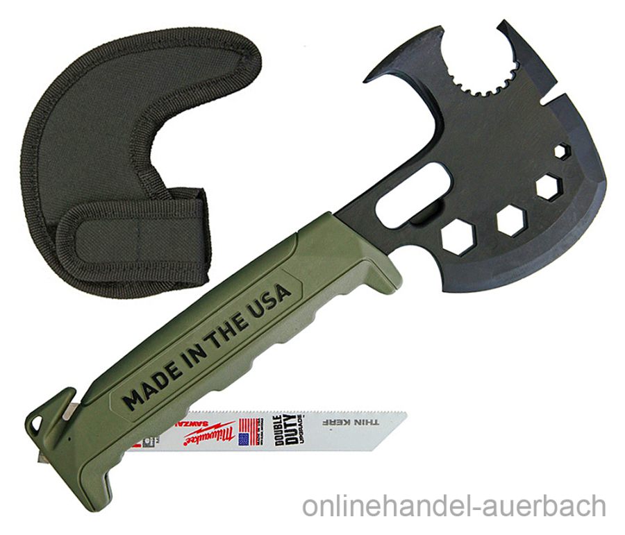 Off Grid Tools Survival Axe Elite Green