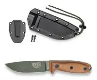 ESEE Knives Model 4 OD Green Blade Natural Outdoormesser
